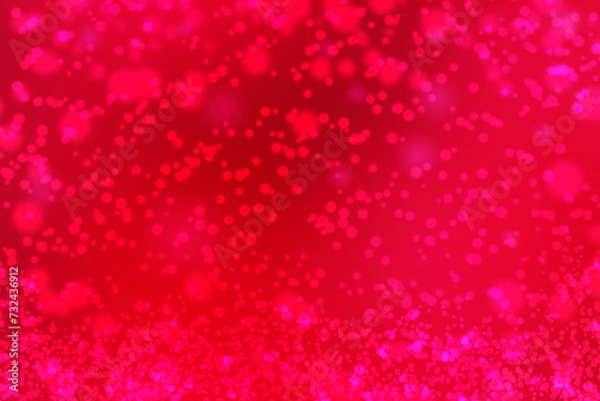 Fototapeta Elegant red bokeh background,Abstract images that are sensual and shimmering, There is a shimmering light that looks charming,Suitable for celebrating Christmas Day and Valentine's Day.