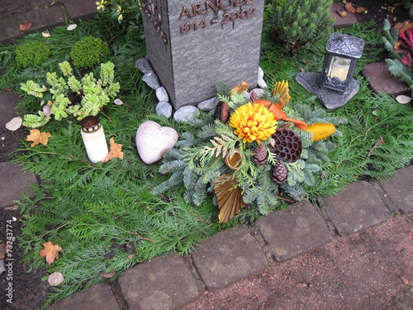 Obraz Grabgestaltung