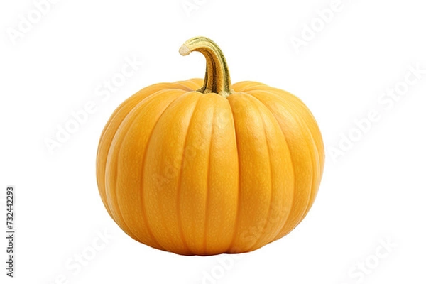 Fototapeta Fresh organic pumpkin isolated on a Transparent background. Generative AI