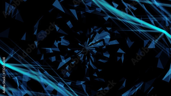 Fototapeta plexus background for text animation 