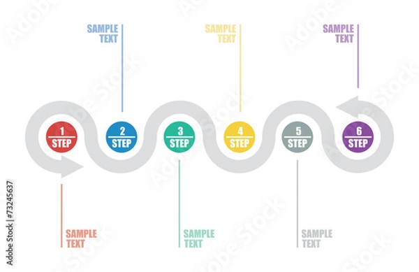 Fototapeta Flow template