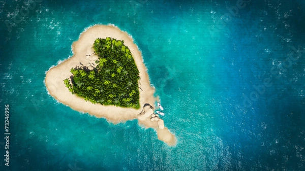 Fototapeta wyspa serca