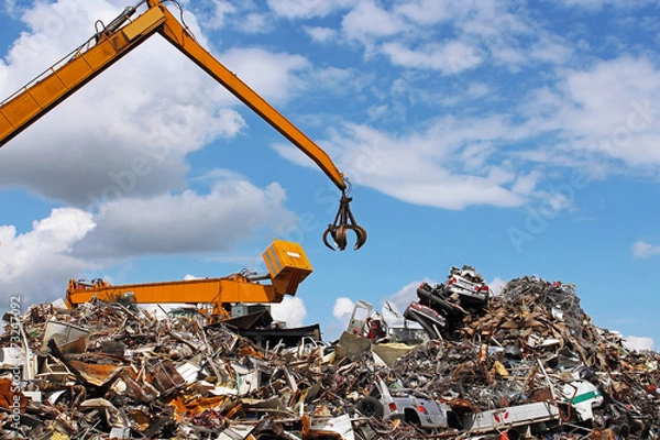 Fototapeta usine de recyclage