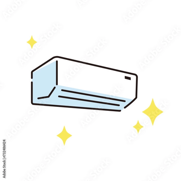 Obraz 新品のエアコンのイラスト