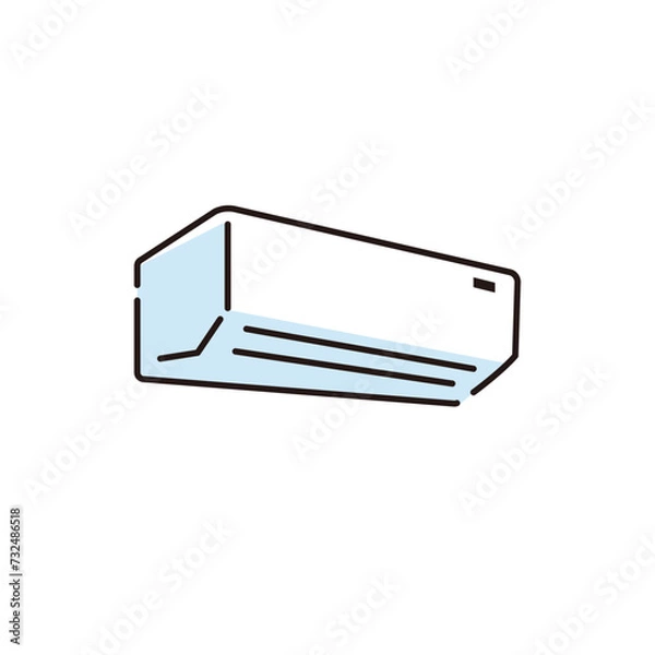 Obraz シンプルなエアコンのイラスト
