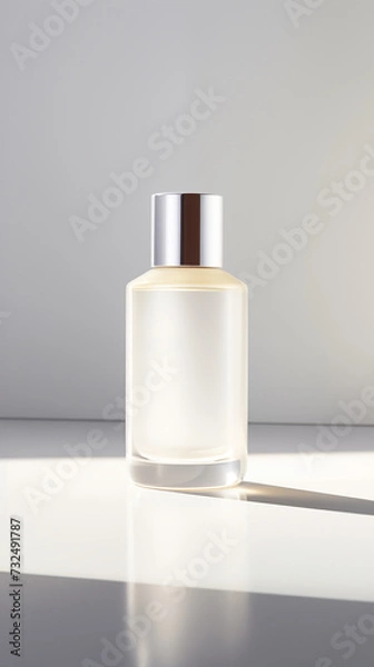 Fototapeta Serenity in White: Atmospheric Light Elegance-AI generated