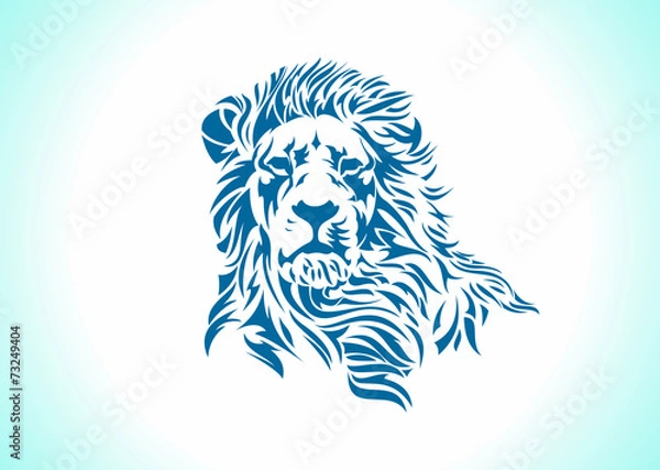 Obraz Logo Lion, strength and courage concept # Vector