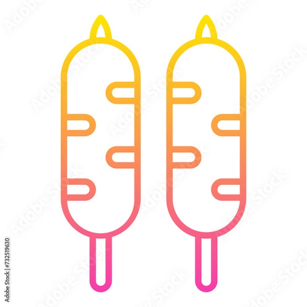 Fototapeta sausage skewer