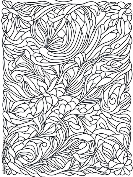 Obraz Geometric pattern coloring pages