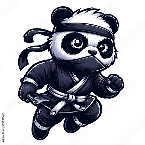 Fototapeta Panda Ninja
