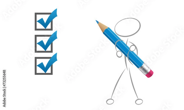 Obraz Secos : formulaire bleu