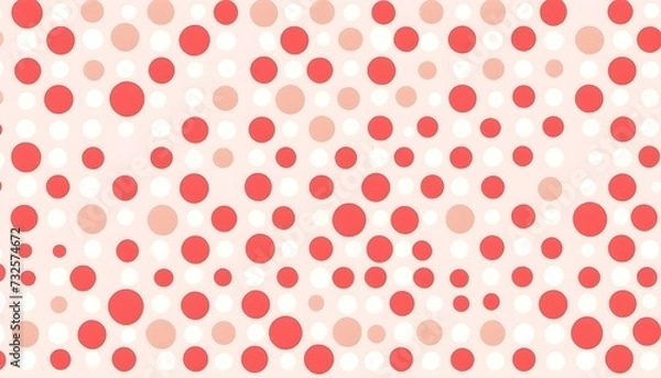 Obraz red polka dots pattern