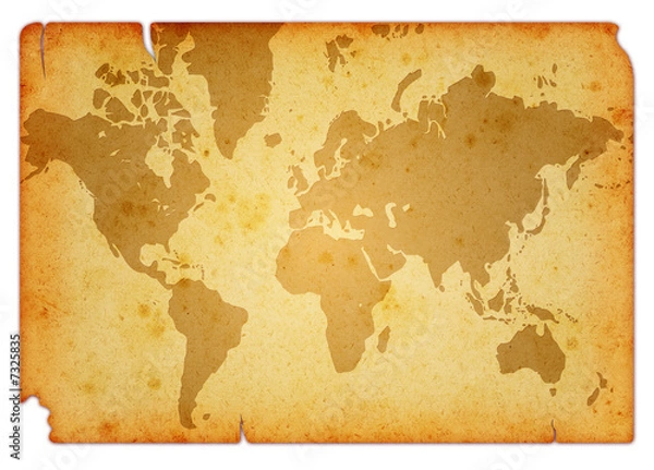 Fototapeta Grunge world map