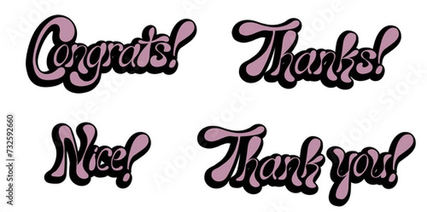 Fototapeta Hand Lettered Greetings