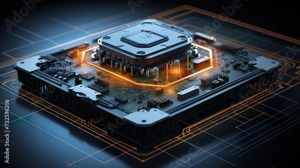 Fototapeta printed circuit board