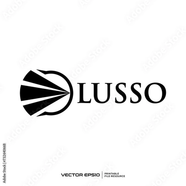 Obraz Abstract shapes logo vector illustration