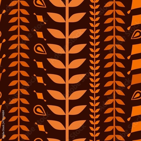 Fototapeta Seamless pattern with wheat