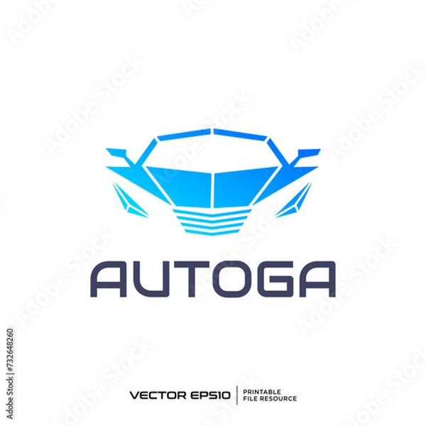 Fototapeta Auto car logo vector illustration
