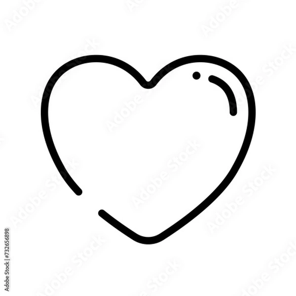 Fototapeta heart icon