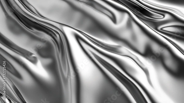 Fototapeta background smooth shiny metal texture by liquid metal concept