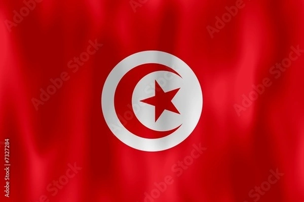 Obraz drapeau tunisie tunisia flag