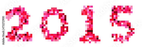 Obraz 2015 pixel art