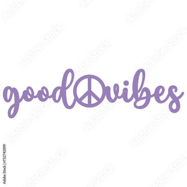 Fototapeta Good Vibes with Peace Sign