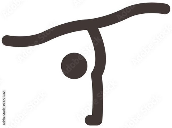 Obraz Gymnastics Rhythmic icon