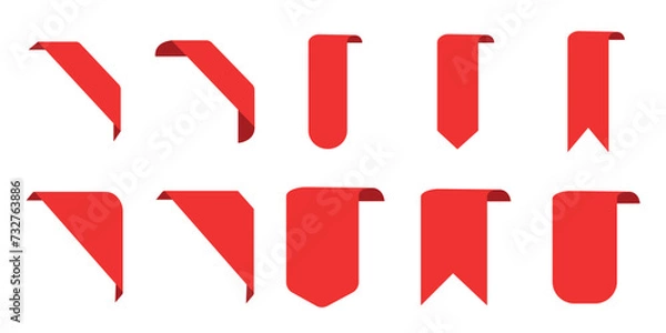 Fototapeta Ribbon Corner Shape