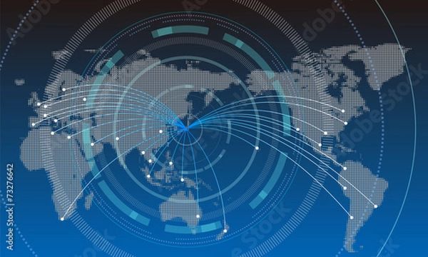 Fototapeta Infographics Vector Background #Global Business