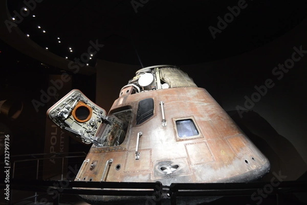 Fototapeta Apollo 14 Command module, at Kennedy Space Center, Cape Canaveral, Florida, United States