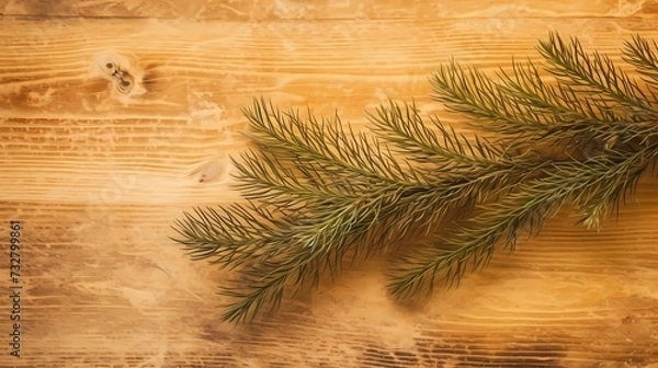 Fototapeta seamless background with coniferous branches pattern, coniferous, fir, 