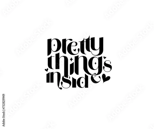 Obraz Pretty things inside - stamp design