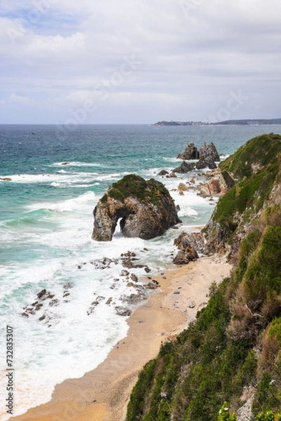 Obraz Horse Head rock, Bermagui, NSW, south coast, copy space