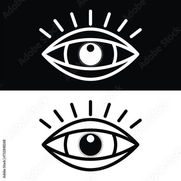 Obraz Eye icon vector design, illustration design