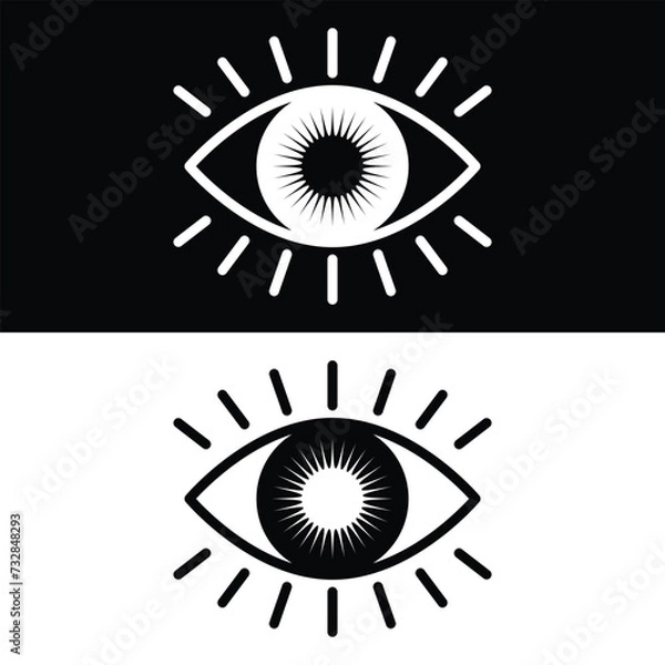 Obraz Eye icon vector design, illustration design