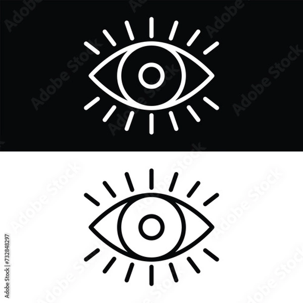 Obraz Eye icon vector design, illustration design