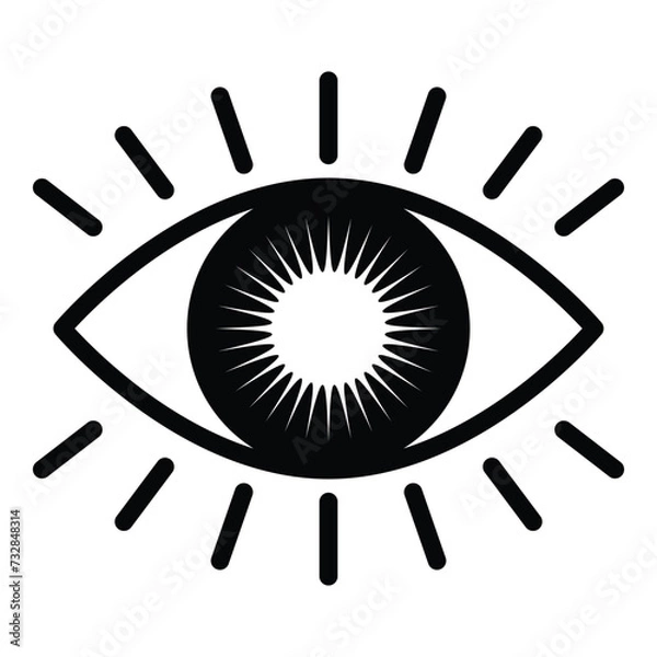 Obraz Eye icon vector design, illustration design
