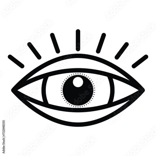 Obraz Eye icon vector design, illustration design