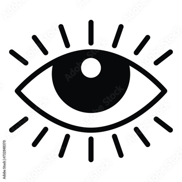 Obraz Eye icon vector design, illustration design