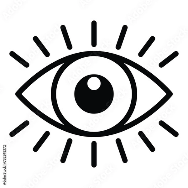 Obraz Eye icon vector design, illustration design