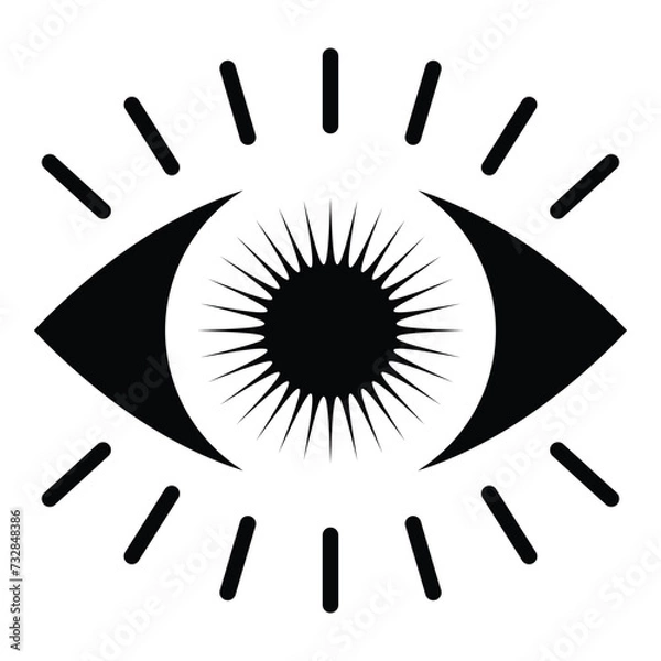 Obraz Eye icon vector design, illustration design