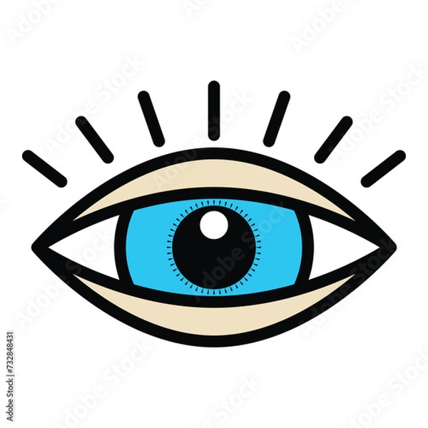Obraz Eye icon vector design, illustration design