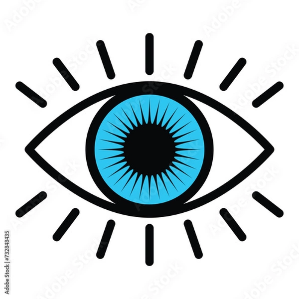 Obraz Eye icon vector design, illustration design