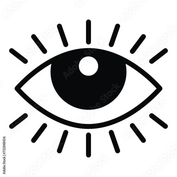 Obraz Eye icon vector design, illustration design