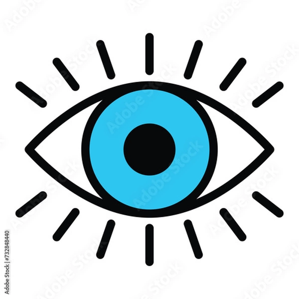 Obraz Eye icon vector design, illustration design