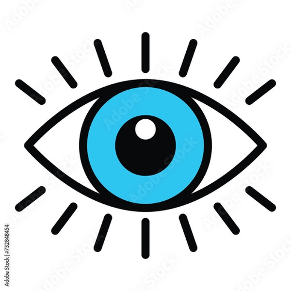 Obraz Eye icon vector design, illustration design