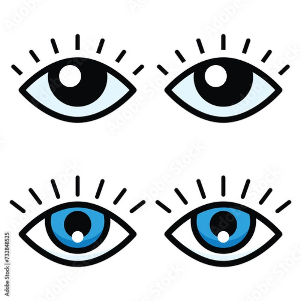 Obraz Eye icon vector design, illustration design