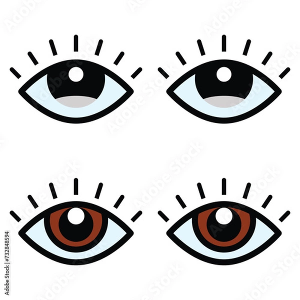Obraz Eye icon vector design, illustration design