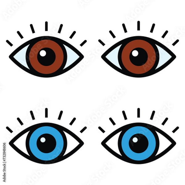 Obraz Eye icon vector design, illustration design
